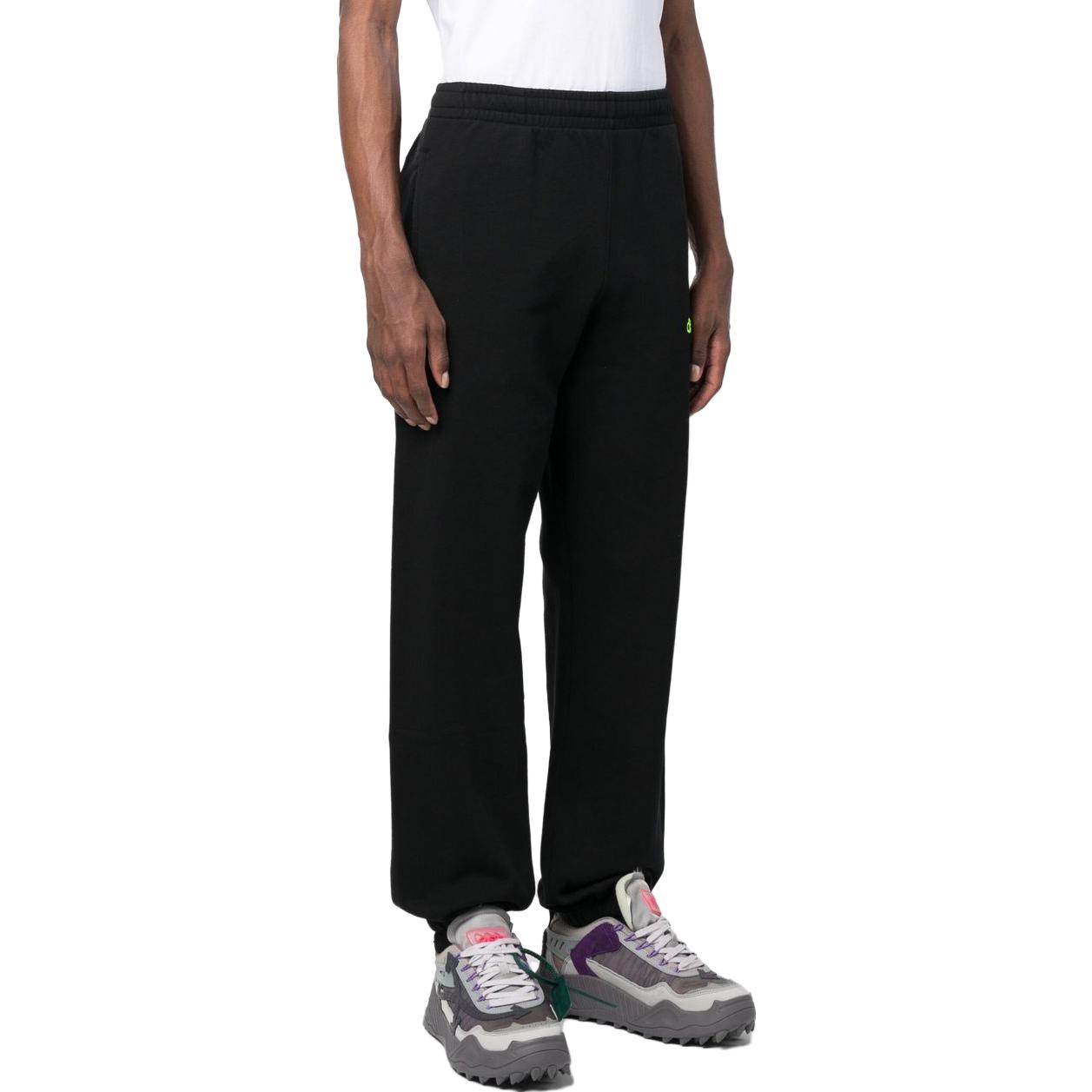 Details for OFF-WHITE Arrow Logo Sweatpants Black  Regular Fit Track Pants. OMCH029S23FLE0031050