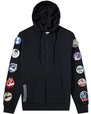 오프-화이트 애로우 메달리온 집 후드 블랙 레귤러 핏 OMBB030S180030081000 Lookbook 오프-화이트 애로우 메달리온 집 후드 블랙 레귤러 핏 OMBB030S180030081000