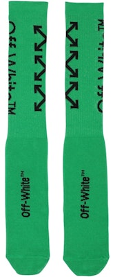 Off-White Arrow Socks Green/Black Order Off-White Arrow Socks Green/Black