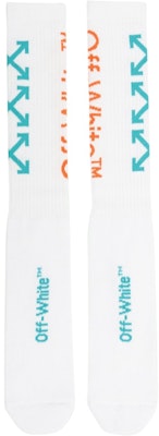 Off-White Arrow Socks White/Orange/Blue Order Off-White Arrow Socks White/Orange/Blue