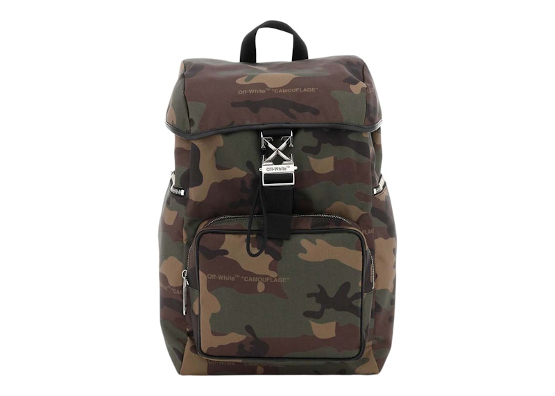 OFF-WHITE Arrow Tuc Backpack Camouflage Multicolor
