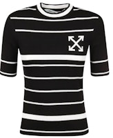 Off-White Arrows Knit T-Shirt Black/White Off-White Arrows Knit T-Shirt Black/White