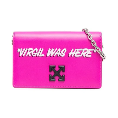 OFF-WHITE Arrows Motif Crossbody Bag Pink