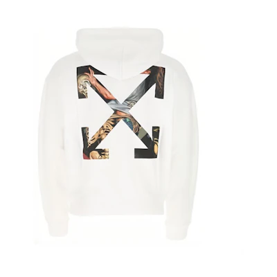 OFF-WHITE Arrows Pullover Hoodie White FW20 OMBB037F20FLE0020110