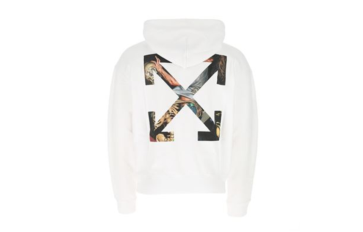 OFF-WHITE Arrows Pullover Hoodie White FW20 OMBB037F20FLE0020110 圖 2
