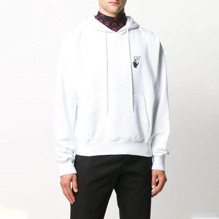 OFF-WHITE Arrows Pullover Hoodie White FW20 OMBB037F20FLE0020110 圖 4