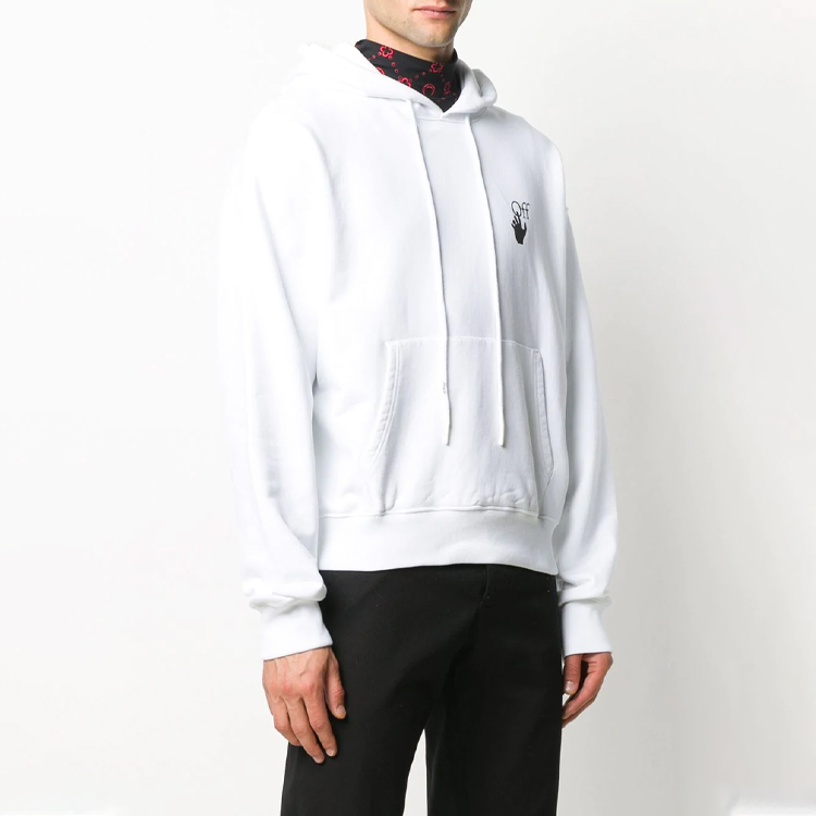 OFF-WHITE Arrows Pullover Hoodie White FW20 OMBB037F20FLE0020110 圖 5