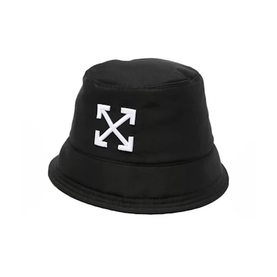 OFF-WHITE Arrows Recycled Bucket Hat Black