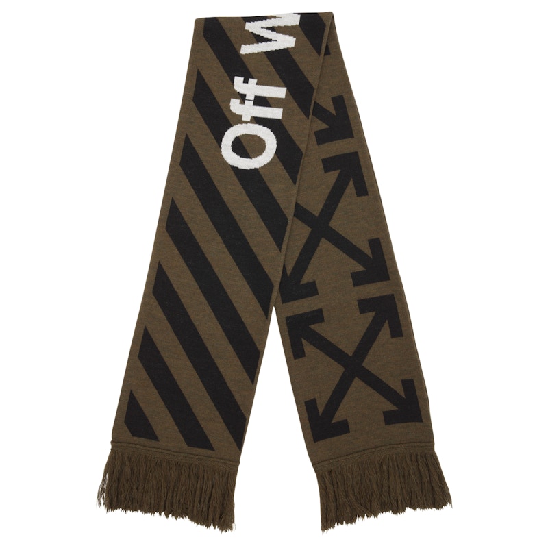 Off-White Arrows Scarf (SS19) Military Green/Black