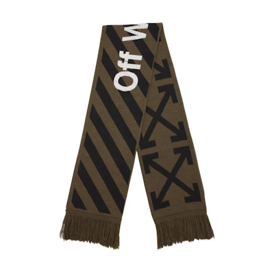 Off-White Arrows Scarf (SS19) Military Green/Black