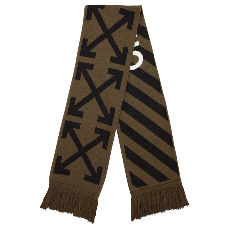 Order Syal Panah Off-White (SS19) Hijau Militer/Hitam