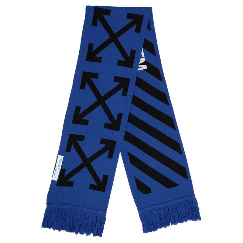 Order Off-White Syal Tanda Panah Hitam/Biru