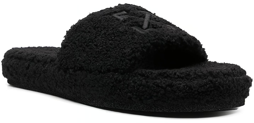 Off-White Arrows Shearling Sliders 'Black' OMIC001F22FAB001-1010 Shop Off-White Arrows Shearling Sliders 'Black' OMIC001F22FAB001-1010