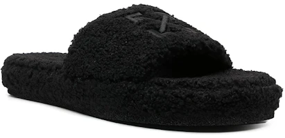 Shop オフホワイト アローズ シアリング スライダー (黒) OMIC001F22FAB001-1010