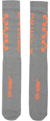 Off-White Arrows Socks (SS19) Grey/Orange Order Off-White Arrows Socks (SS19) Grey/Orange