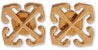 Off-White Arrows Stud Earrings Gold