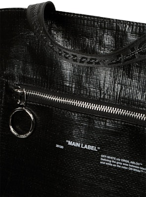 OFF-WHITE Arrows Tote Bag Black White Lookbook OFF-WHITE Arrows Tote Bag Black White