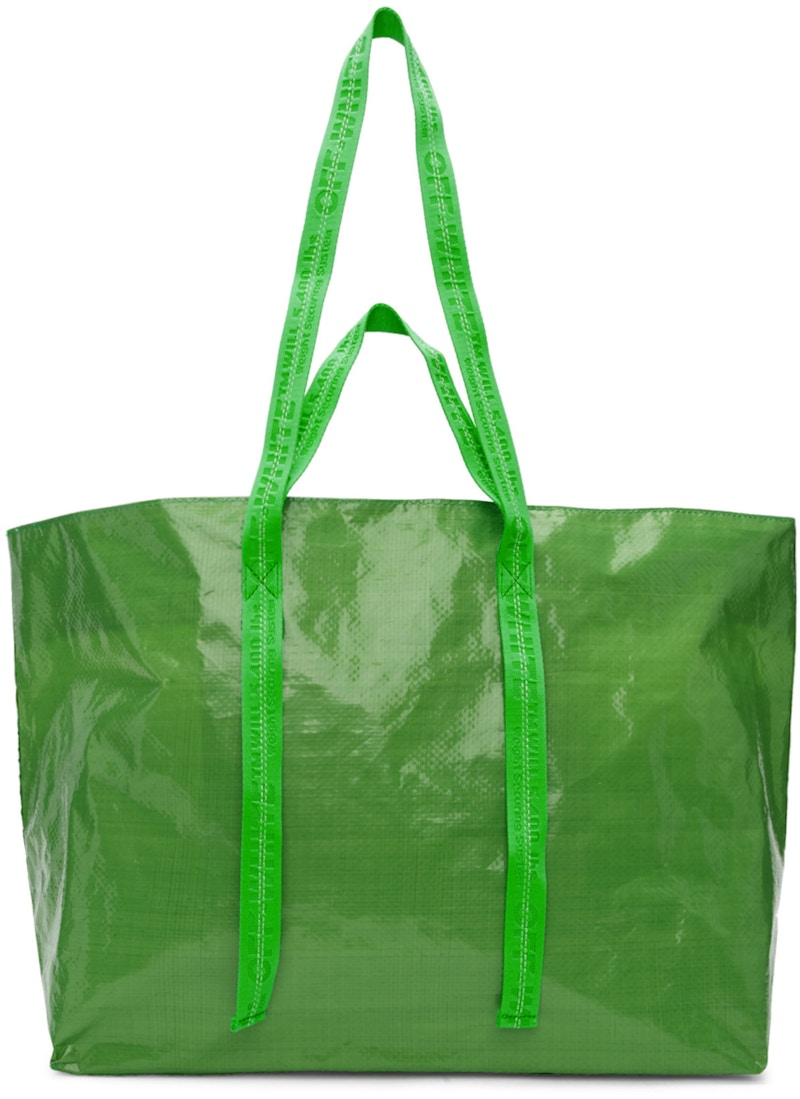 Order Bolsa Tote OFF-WHITE Arrows Verde y Blanca