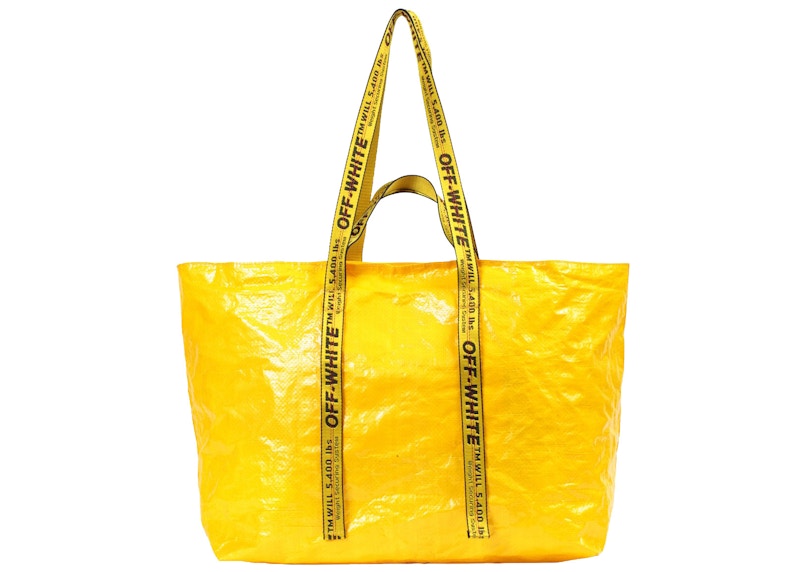 Order Tas Tote OFF-WHITE Arrows Kuning Hitam