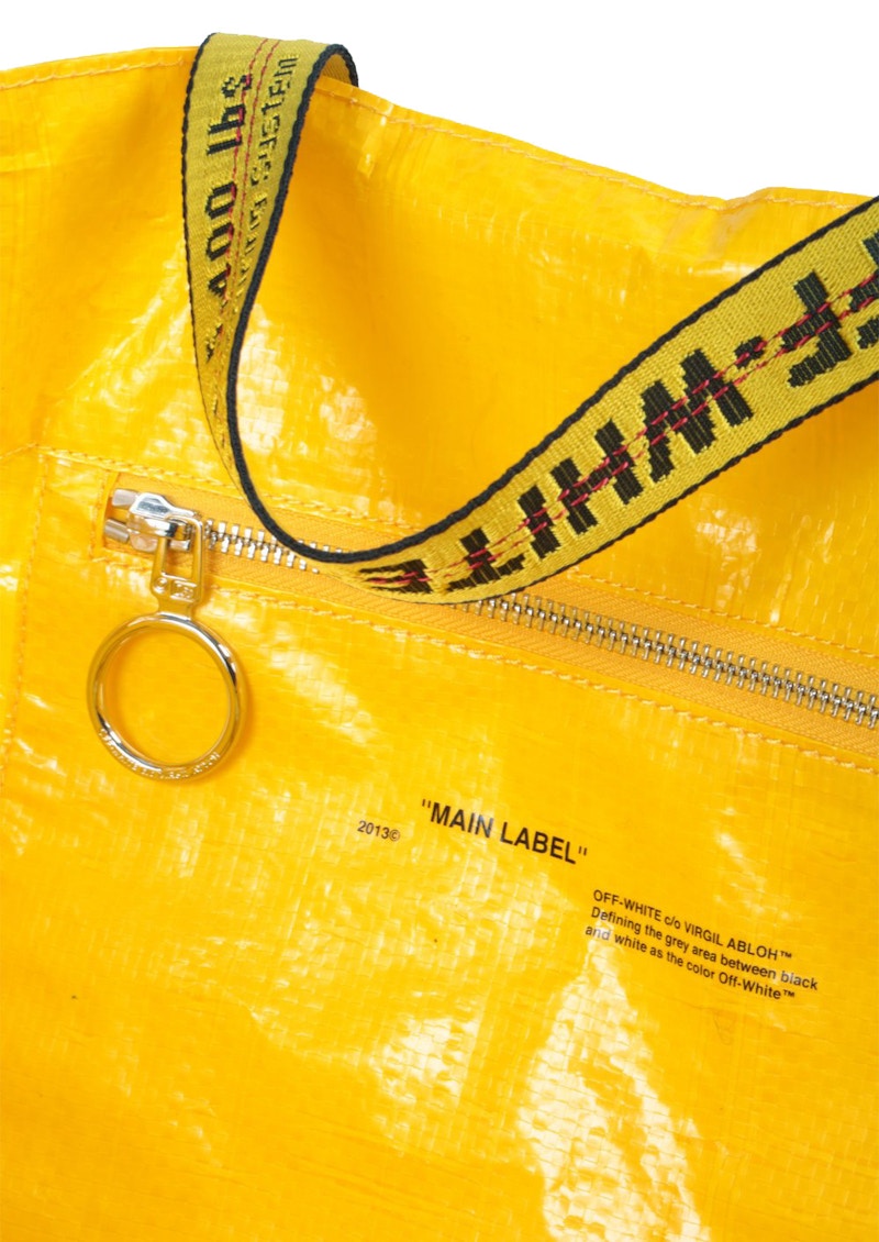 Lookbook Tas Tote OFF-WHITE Arrows Kuning Hitam
