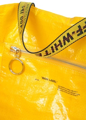 OFF-WHITE Arrows Tote Bag Yellow Black Lookbook OFF-WHITE Arrows Tote Bag Yellow Black