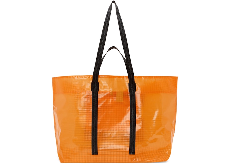 Order OFF-WHITE Arrows Tyvek Tote Oranye/Hitam