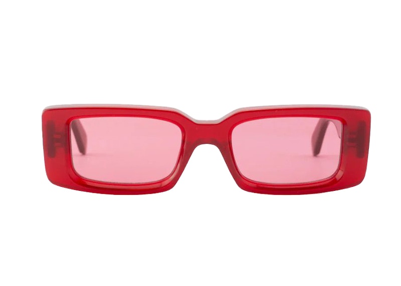 Order オフホワイト アーサー サングラス レッド (OERI127S24PLA0012828)