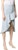 Off-White Asymmetric All Over Draped Skirt Blue/White