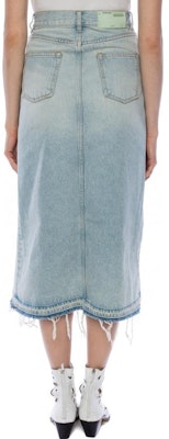 오프화이트 비대칭 데님 스커트 클래식 핏 블루 OWYF001R197740618601 Purchase 오프화이트 비대칭 데님 스커트 클래식 핏 블루 OWYF001R197740618601