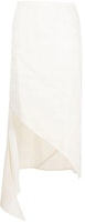 Off-White Asymmetric Draped Skirt White Off-White Asymmetric Draped Skirt White