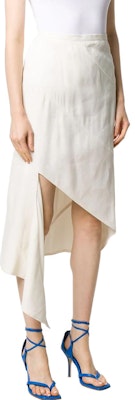 Off-White Asymmetric Draped Skirt White Shop Off-White Asymmetric Draped Skirt White