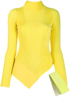 Off-White Asymmetric Knit Top 'Yellow' Buy Off-White Asymmetric Knit Top 'Yellow'