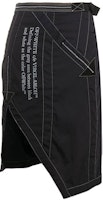 Off-White Asymmetric Nylon Skirt Black/White Off-White Asymmetric Nylon Skirt Black/White