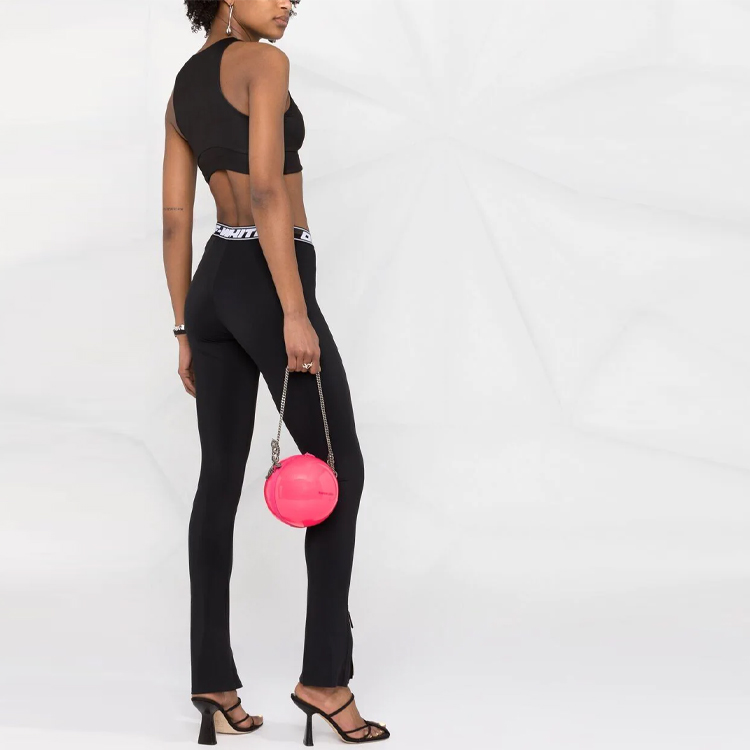 Lookbook Off-White Athleisure Seluar Ketat Belah 'Hitam' OWVG022S21JER0021000