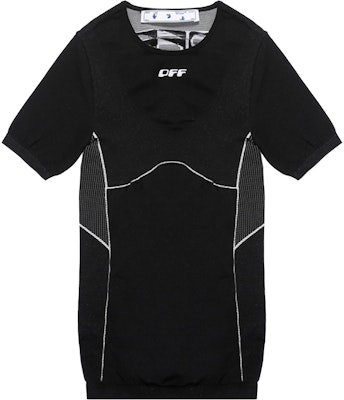 Off-White Athlesuire Logo Seamless Short-Sleeve Tshirt 'Black/White' Buy Off-White Athlesuire Logo Seamless Short-Sleeve Tshirt 'Black/White'