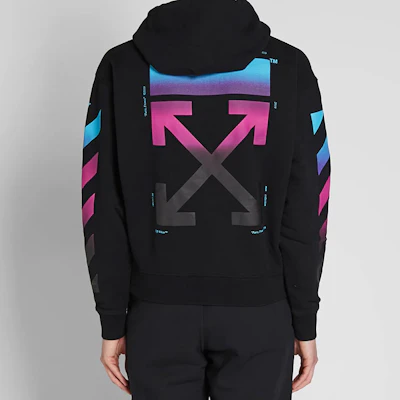 오프화이트 AW18 그래디언트 후디 유니섹스 블랙 OMBB037F181920051088 Sizing 오프화이트 AW18 그래디언트 후디 유니섹스 블랙 OMBB037F181920051088