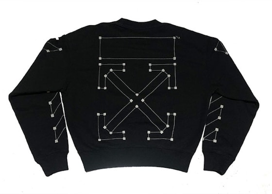 Off-White Backbone Arrows Crewneck Black Order Off-White Backbone Arrows Crewneck Black
