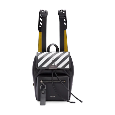 OFF-WHITE Backpack Diag Black White Yellow