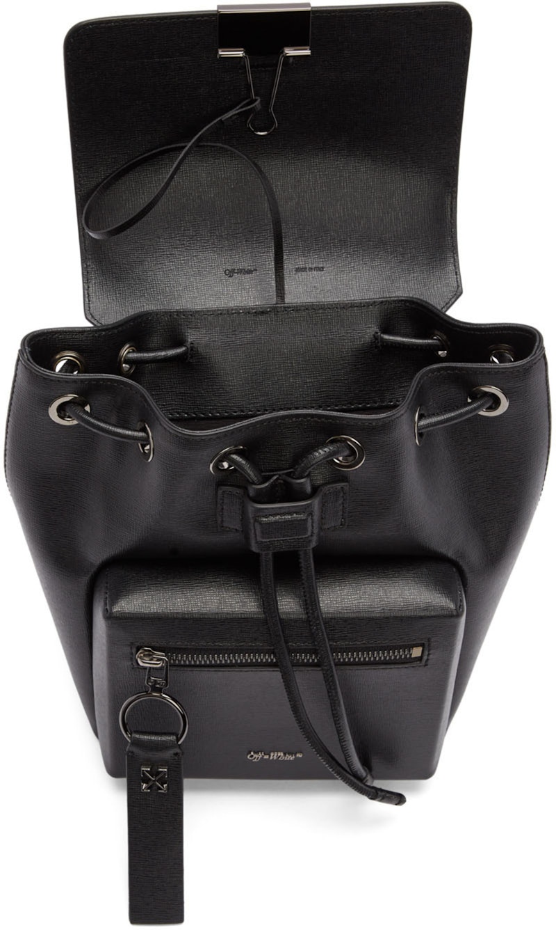 Lookbook Ransel OFF-WHITE Diag Hitam Putih Kuning