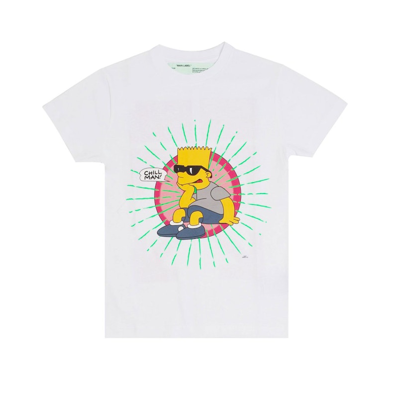 Buy Kaos Kacamata Bart Off-White Putih