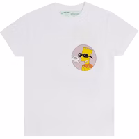 Off-White Bart Public Enemy T-Shirt White Off-White Bart Public Enemy T-Shirt White