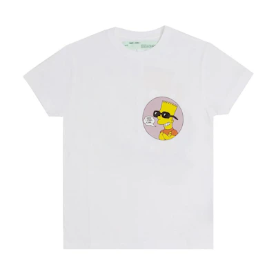 Off-White Bart Public Enemy T-Shirt White