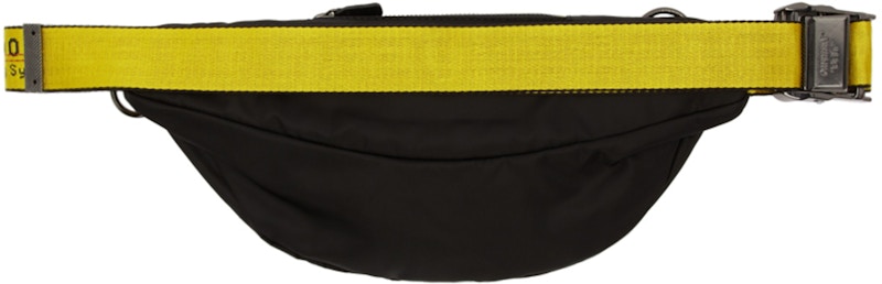 Order OFF-WHITE Basic Fannypack Hitam Kuning