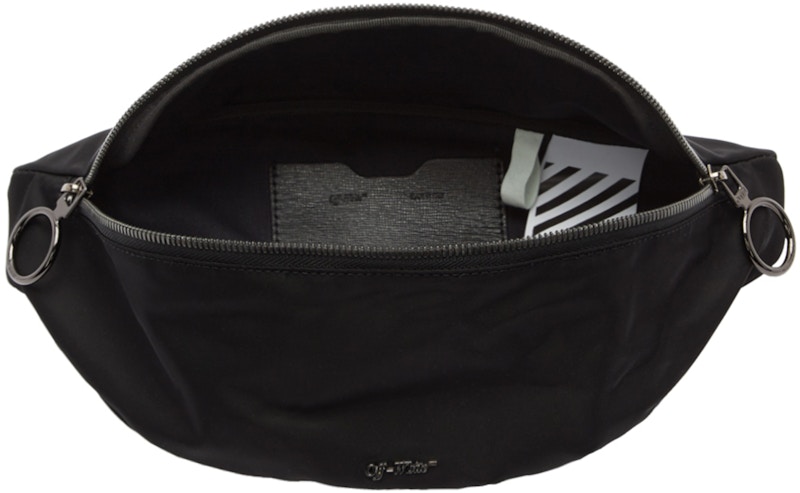 Lookbook OFF-WHITE Basic Fannypack Hitam Kuning