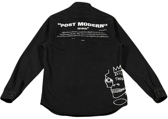 Off-White Basquiat Denim Shirt Black/White Order Off-White Basquiat Denim Shirt Black/White