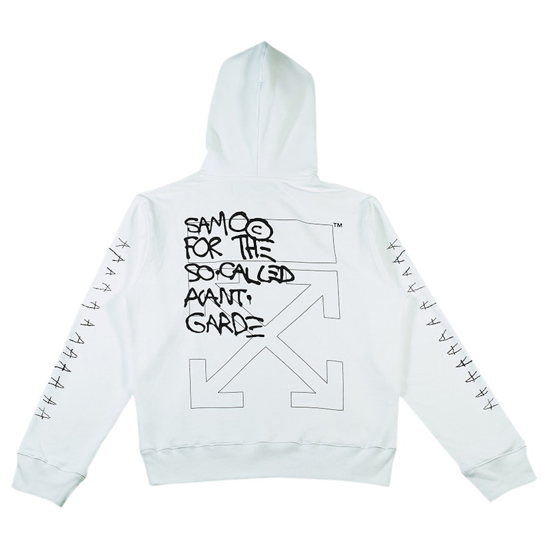Off-White Basquiat Graphic Hoodie White/Black/Red 圖 2