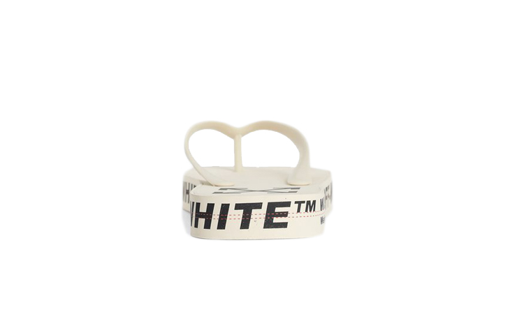 Purchase Off-White Beach Alphabet Thick Sole White Flip-Flops OMIA131R20D270014800