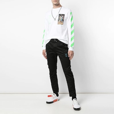 Off-White Belted Low Crotch Slim Fit Denim Jeans Black Purchase Off-White Belted Low Crotch Slim Fit Denim Jeans Black