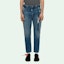 Lookbook Off-White Belted Low Crotch Slim Fit Denim Jeans Medium Blue/White