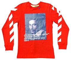 Off-White Bernini L/S Tee Red Off-White Bernini L/S Tee Red